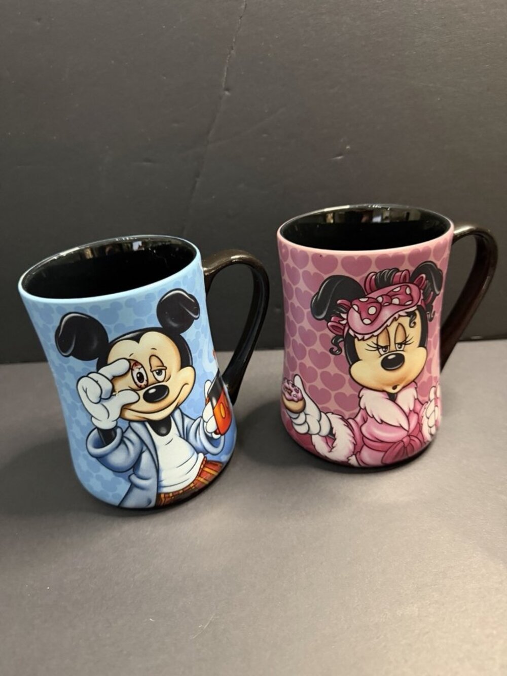 Disney Parks Mickey Minnie Mugs Cup Coffee Tea Mornings Rough/Aren't Pretty
